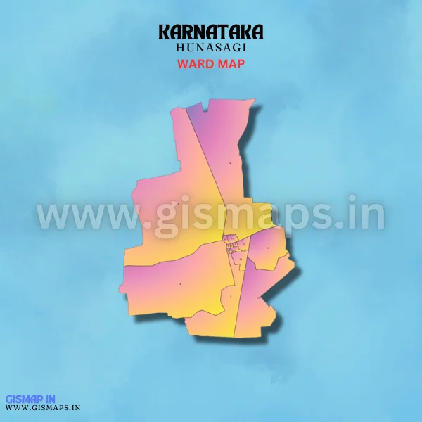 Hunasagi Ward Map (Karnataka)